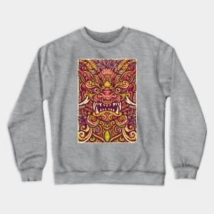 Chinese Dragon Smiling Face Crewneck Sweatshirt